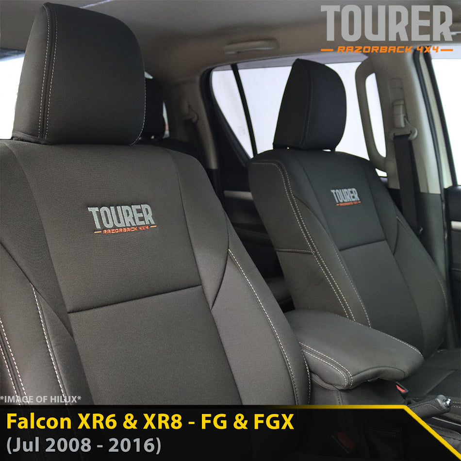 Ford Falcon FG & FGX GP9 Tourer 2x Front Row Seat Covers (In Stock)-Razorback 4x4