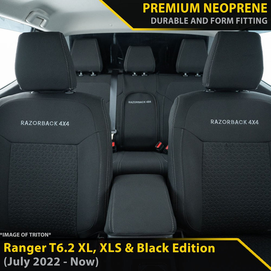 Ford Next-Gen Ranger T6.2 XL, XLS & Black Edition GP6 Premium Neoprene Bundle (Made to Order)-Razorback 4x4