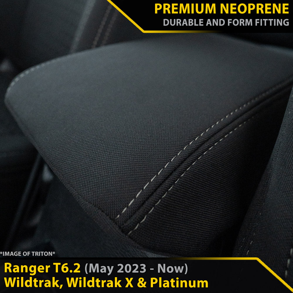 Ford Next-Gen Ranger T6.2 Wildtrak, Wildtrak X & Platinum Premium Neoprene Console Lid (Available)