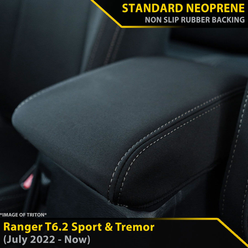 Ford Next-Gen Ranger T6.2 Sport & Tremor Neoprene Console Lid (In Stock)-Razorback 4x4