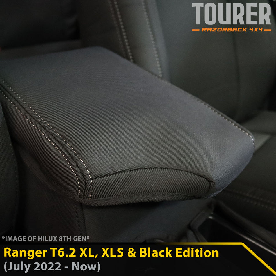 Ford Ranger Next-Gen T6.2 XL, XLS & Black Edition Tourer Console Lid Cover (In Stock)-Razorback 4x4