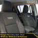 Ford Next-Gen Ranger T6.2 Wildtrak, Wildtrak X & Platinum Tourer 2x Front Row Seat Covers (In Stock)-Razorback 4x4