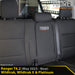 Ford Next-Gen Ranger T6.2 Wildtrak, Wildtrak X & Platinum Tourer Rear Row Seat Covers (Made to Order)-Razorback 4x4