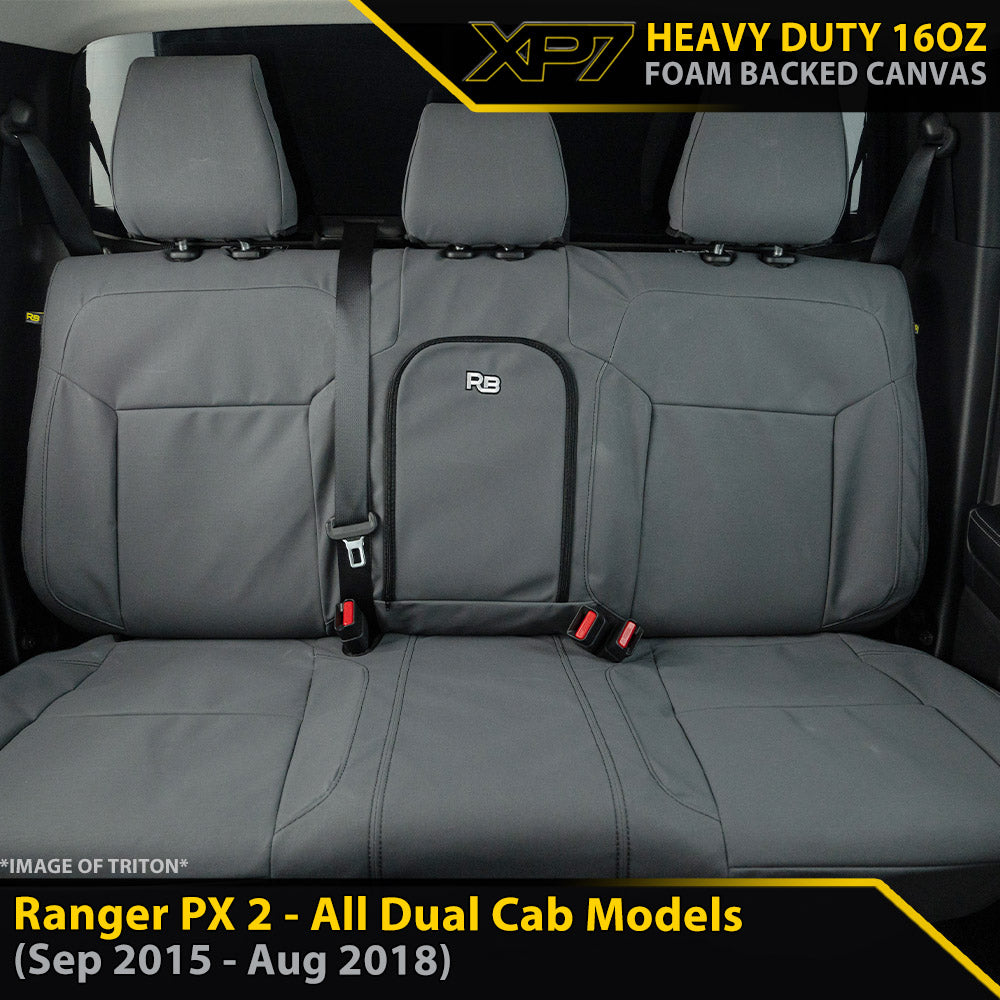 Ford Ranger PX II Heavy Duty XP7 Canvas Rear Row Seat Covers (Available)