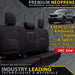 Ford Everest UA Premium Neoprene 2nd Row Seat Covers (Made to Order)-Razorback 4x4