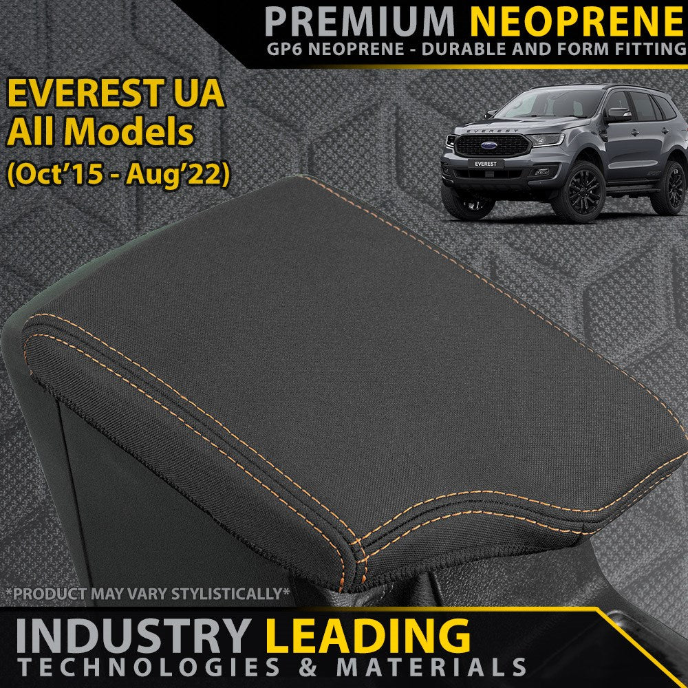 Ford Everest UA Premium Neoprene Console Lid (Made to Order)