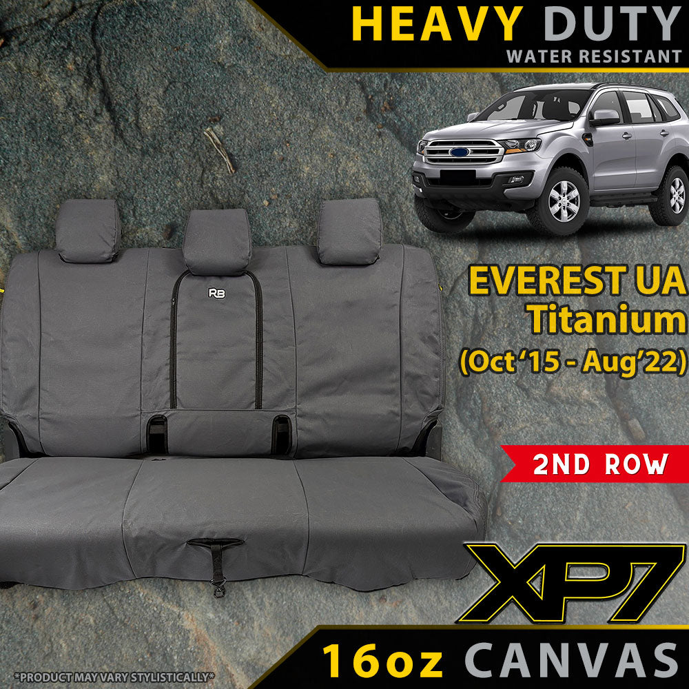 Ford Everest UA Titanium Heavy Duty XP7 Canvas 2nd Row Seat Covers (Made to Order)