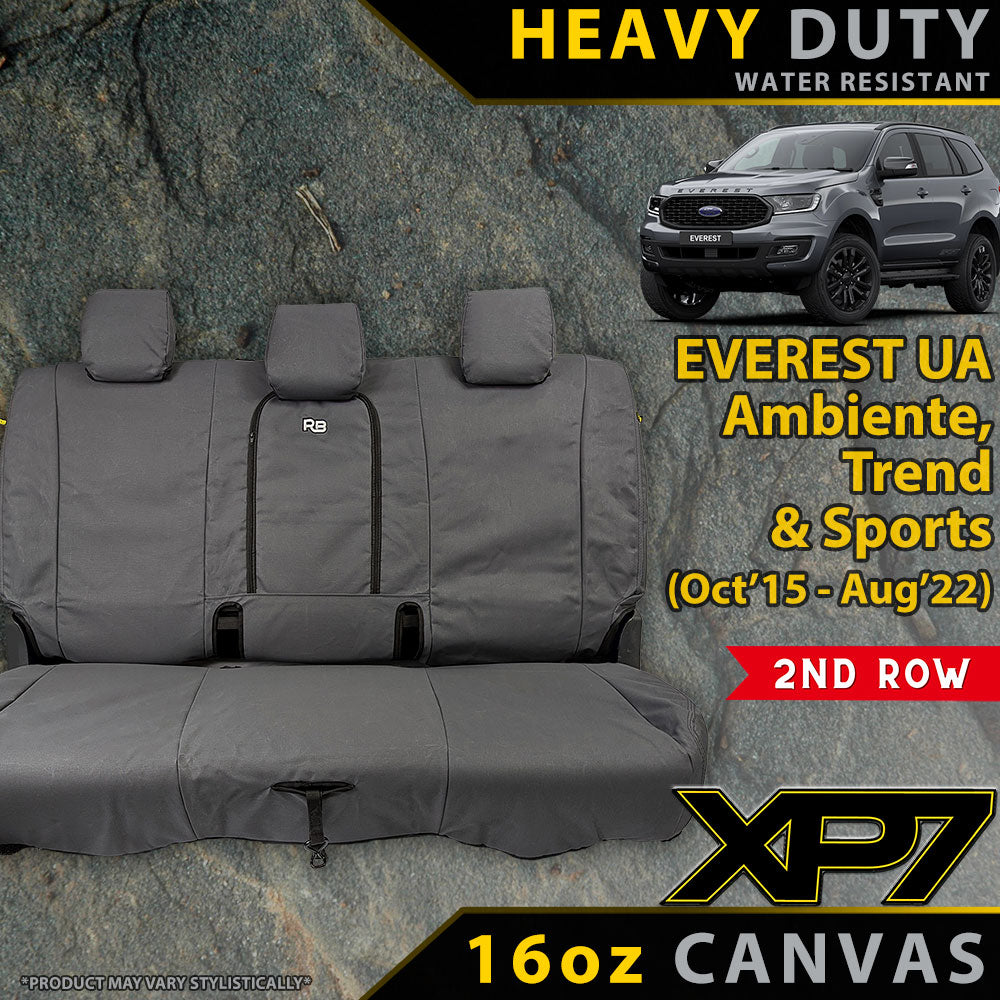 Ford Everest XP7 Heavy Duty Canvas 2nd Row Seat Covers (Made to Order)