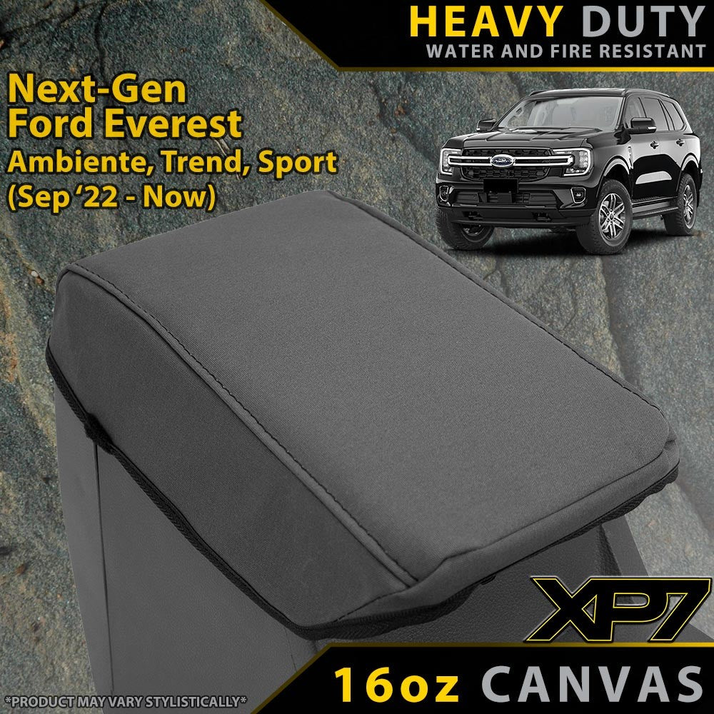 Ford Next-Gen Everest Ambiente, Trend & Sport Heavy Duty XP7 Canvas Console Lid (In Stock)
