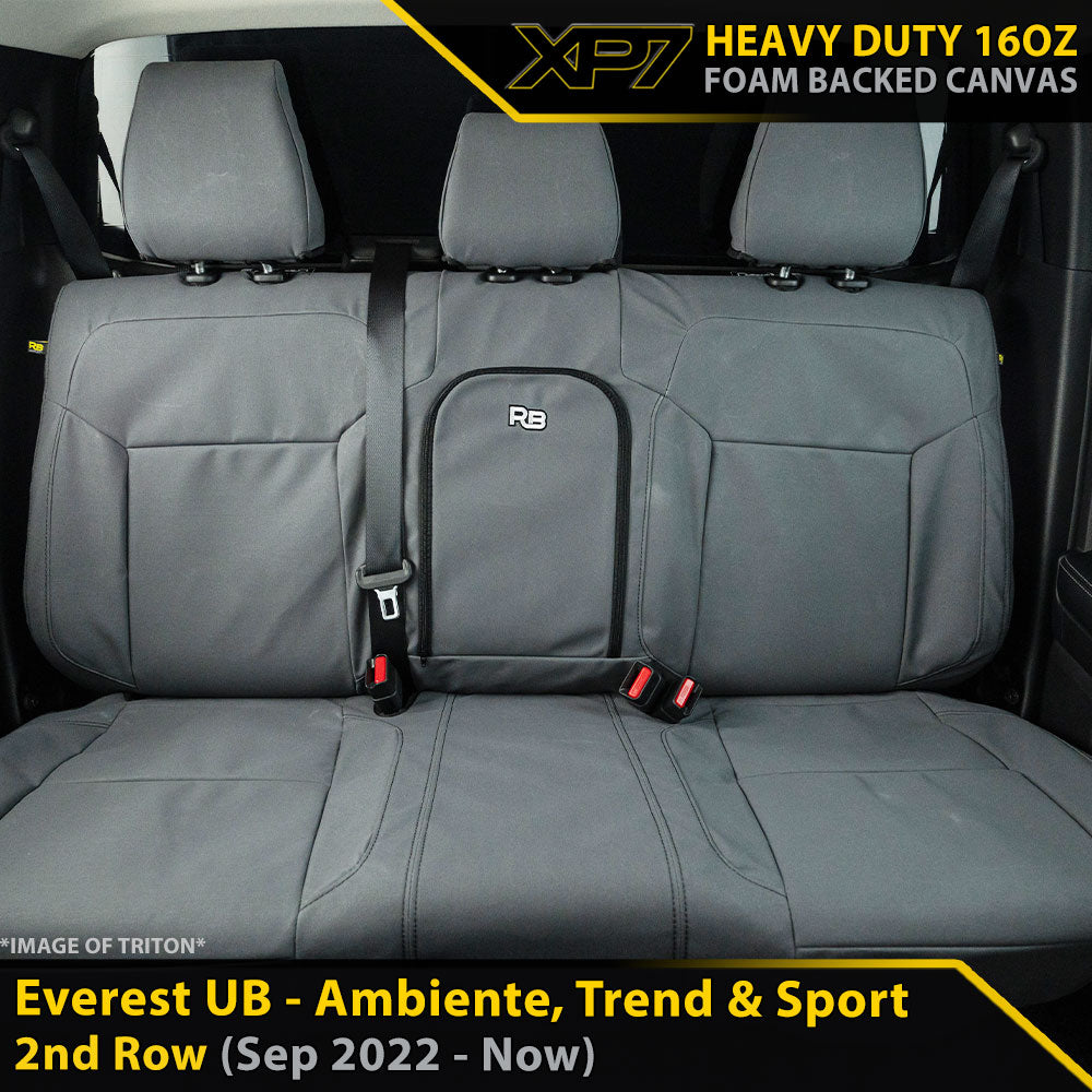 Ford Next-Gen Everest UB Trend, Ambiente & Sport XP7 Heavy Duty Canvas 2nd Row Seat Covers (Made to Order)