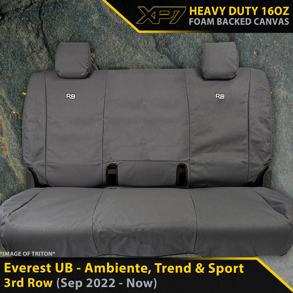 Ford Next-Gen Everest UB Ambiente, Trend & Sport XP7 Heavy Duty Canvas 3rd Seat Covers (Made to Order)