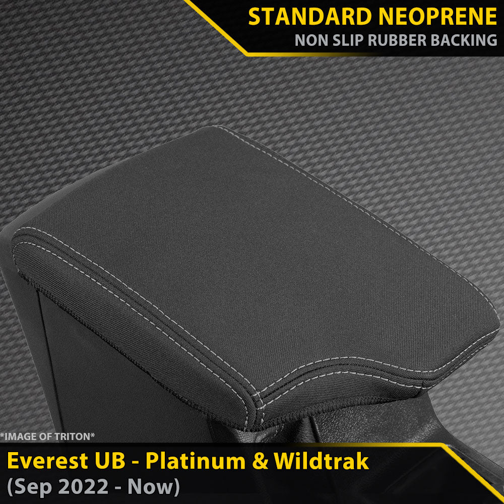 Ford Next-Gen Everest UB Platinum & Wildtrak Neoprene Console Lid (Made to Order)