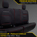 Ford Next-Gen Everest UB Platinum & Wildtrak Premium Neoprene 3rd Row Seat Covers (Made to Order)-Razorback 4x4