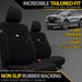 Ford Next-Gen Ranger T6.2 Sport Neoprene 2x Front Row Seat Covers (Available)-Razorback 4x4