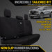 Ford Next-Gen Ranger T6.2 Sport Neoprene Rear Row Seat Covers (Available)-Razorback 4x4