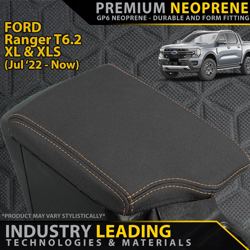 Ford Next-Gen Ranger T6.2 XL & XLS Premium Neoprene Console Lid (Made to Order)