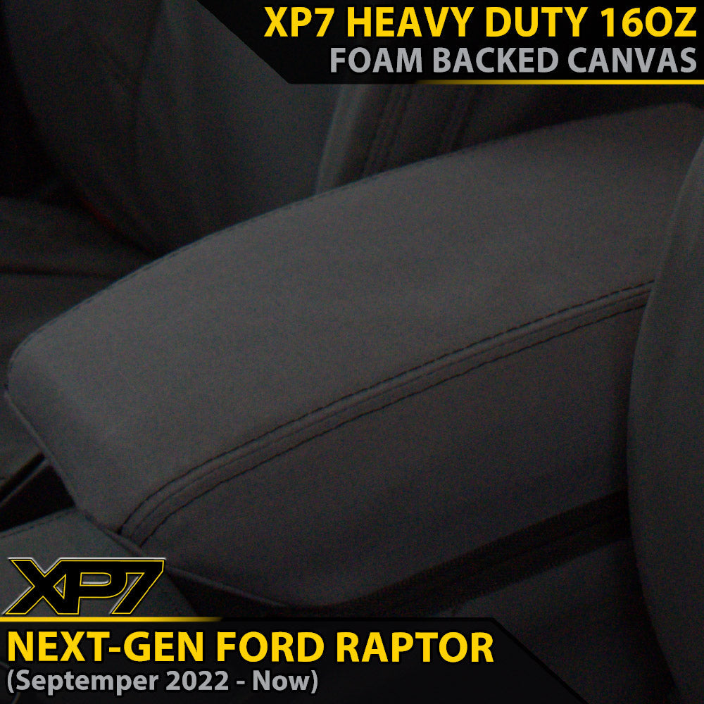 Ford Next-Gen Raptor XP7 Heavy Duty Canvas Console Lid (Made to Order)-Razorback 4x4