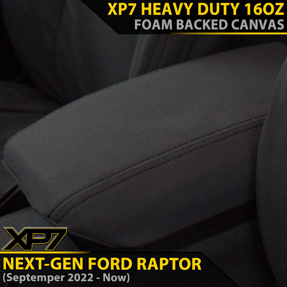 Ford Next-Gen Raptor XP7 Heavy Duty Canvas Console Lid (Made to Order)-Razorback 4x4