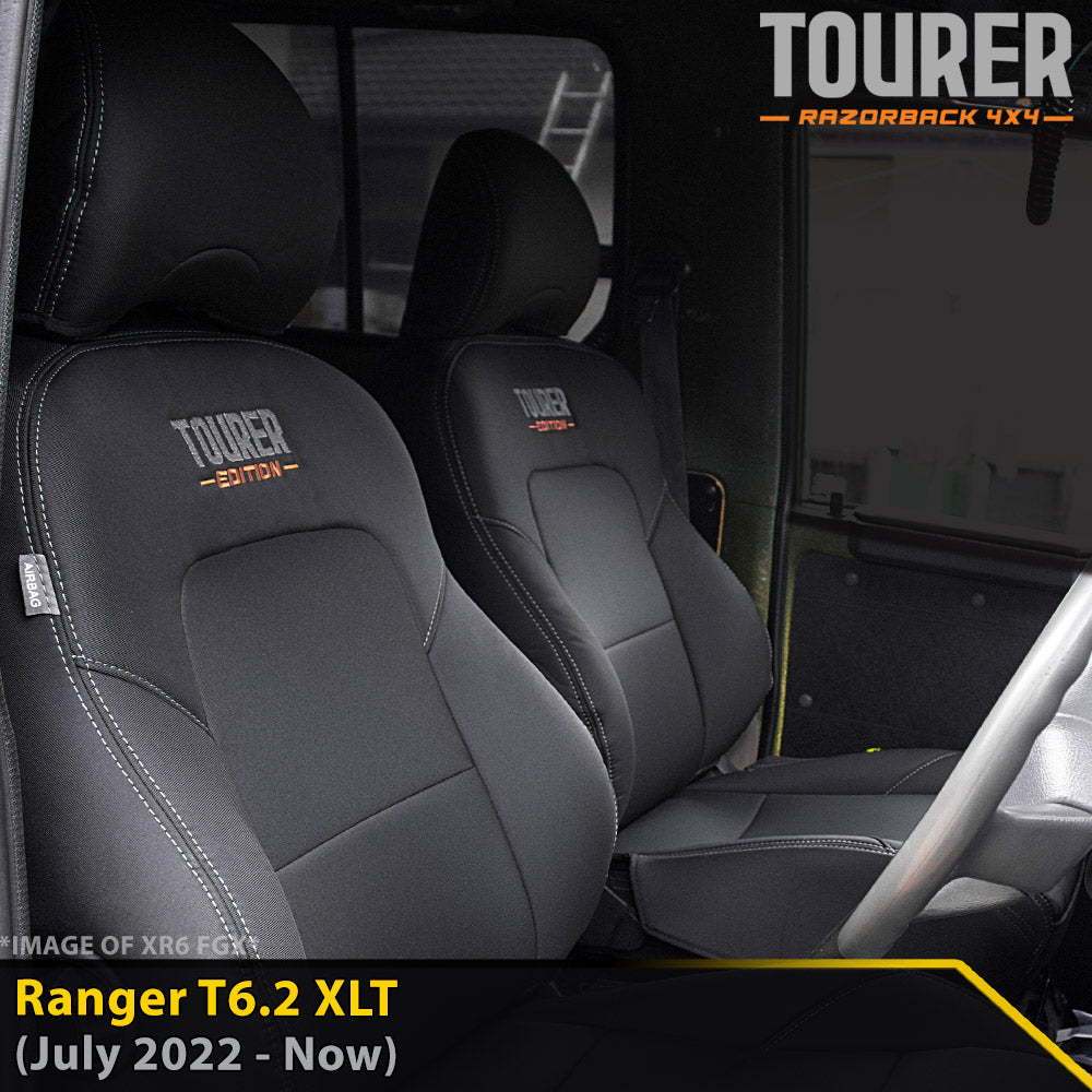 Ford Ranger Next-Gen T6.2 XLT Tourer 2x Front Row Seat Covers (In Stock)