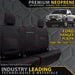 Ford Ranger PJ/PK Premium Neoprene 100% Rear Bench Covers (Made to Order)-Razorback 4x4