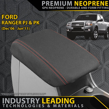 Ford Ranger PJ/PK Premium Neoprene Console Lid (Made to Order)-Razorback 4x4