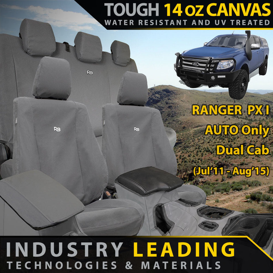 Ford Ranger PX I AUTO XP6 Tough Canvas Bundle (Made to Order)-Razorback 4x4