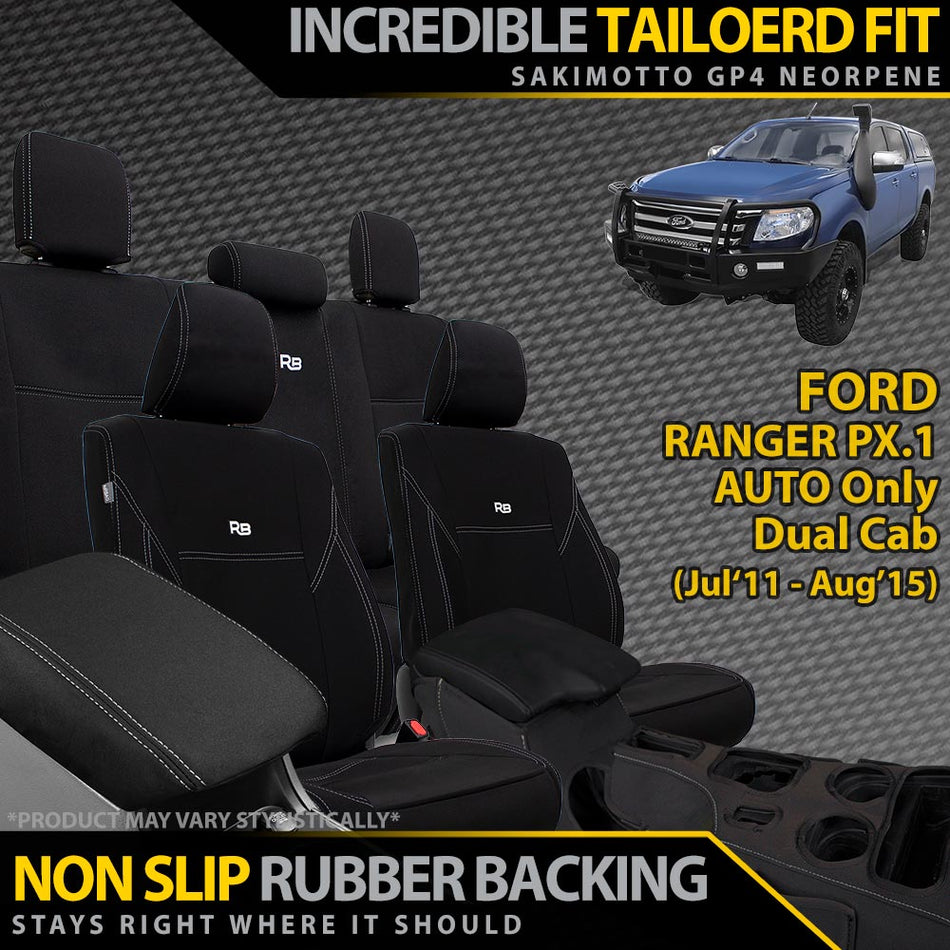 Ford Ranger PX I AUTO Neoprene Full Bundle (Made to Order)-Razorback 4x4