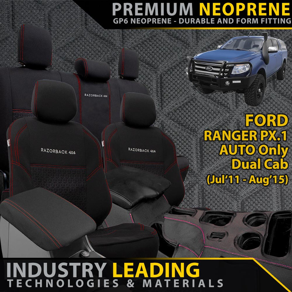 Ford Ranger PX I AUTO Premium Neoprene Full Bundle (Made to Order)-Razorback 4x4