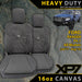 Ford Ranger PX I Heavy Duty XP7 Canvas 2x Front Seat Covers (Available)-Razorback 4x4
