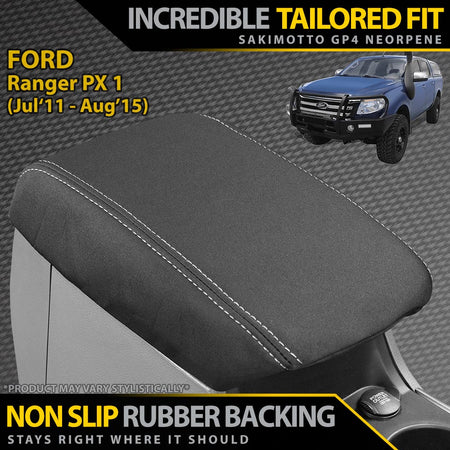 Ford Ranger PX I Neoprene Console Lid (Available)-Razorback 4x4