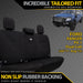 Ford Ranger PX I Neoprene Rear Row Seat Covers (Available)-Razorback 4x4