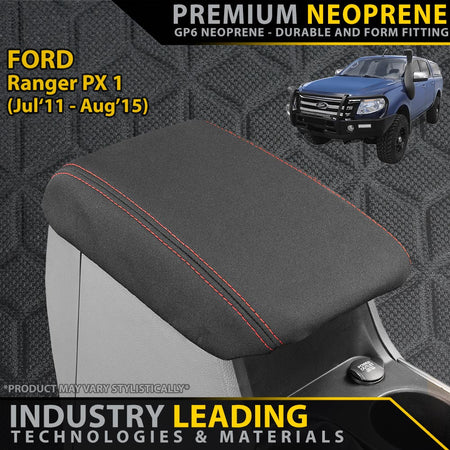Ford Ranger PX I Premium Neoprene Console Lid (Made to Order)-Razorback 4x4