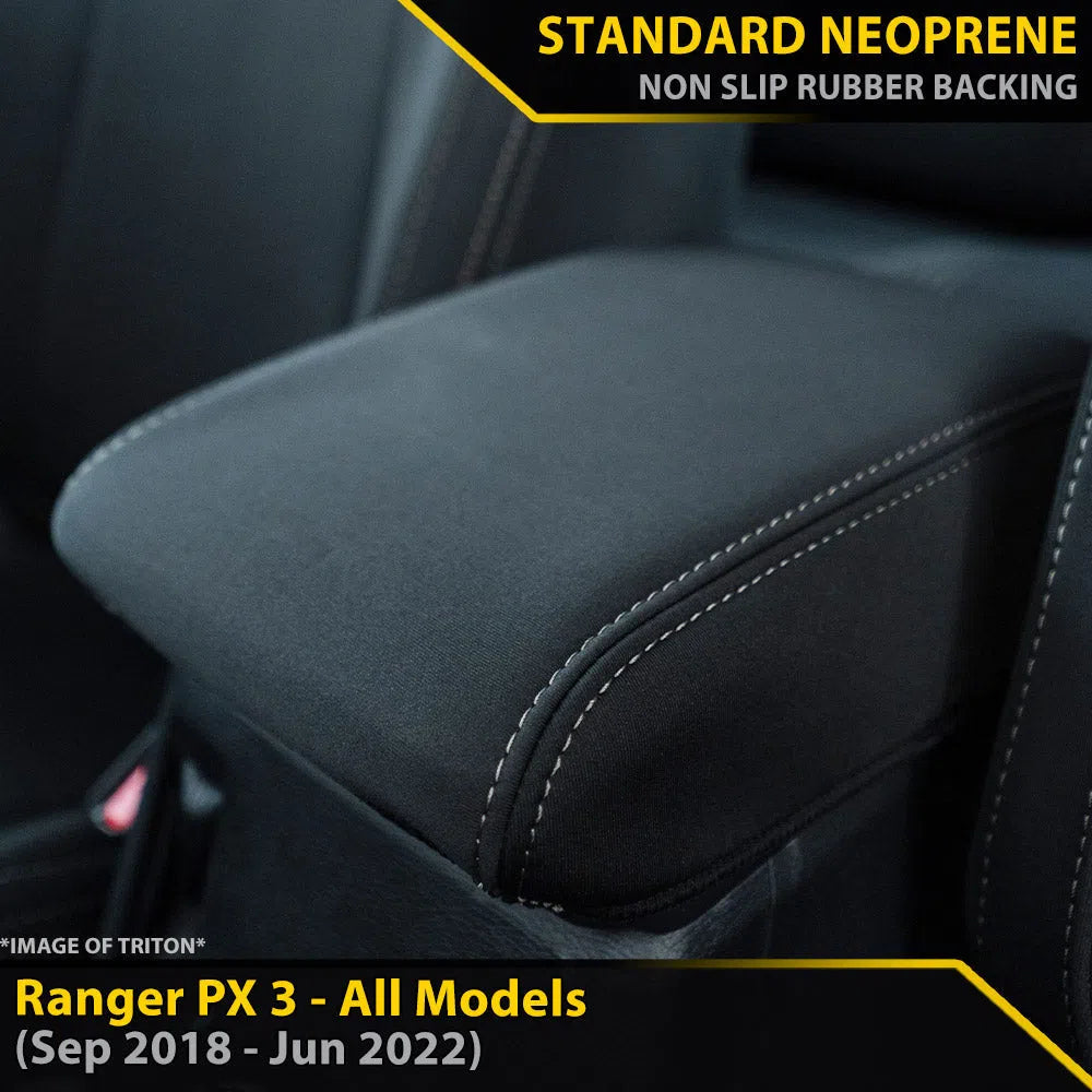 Ford Ranger PX III Neoprene Armrest Console Lid (Available)-Razorback 4x4