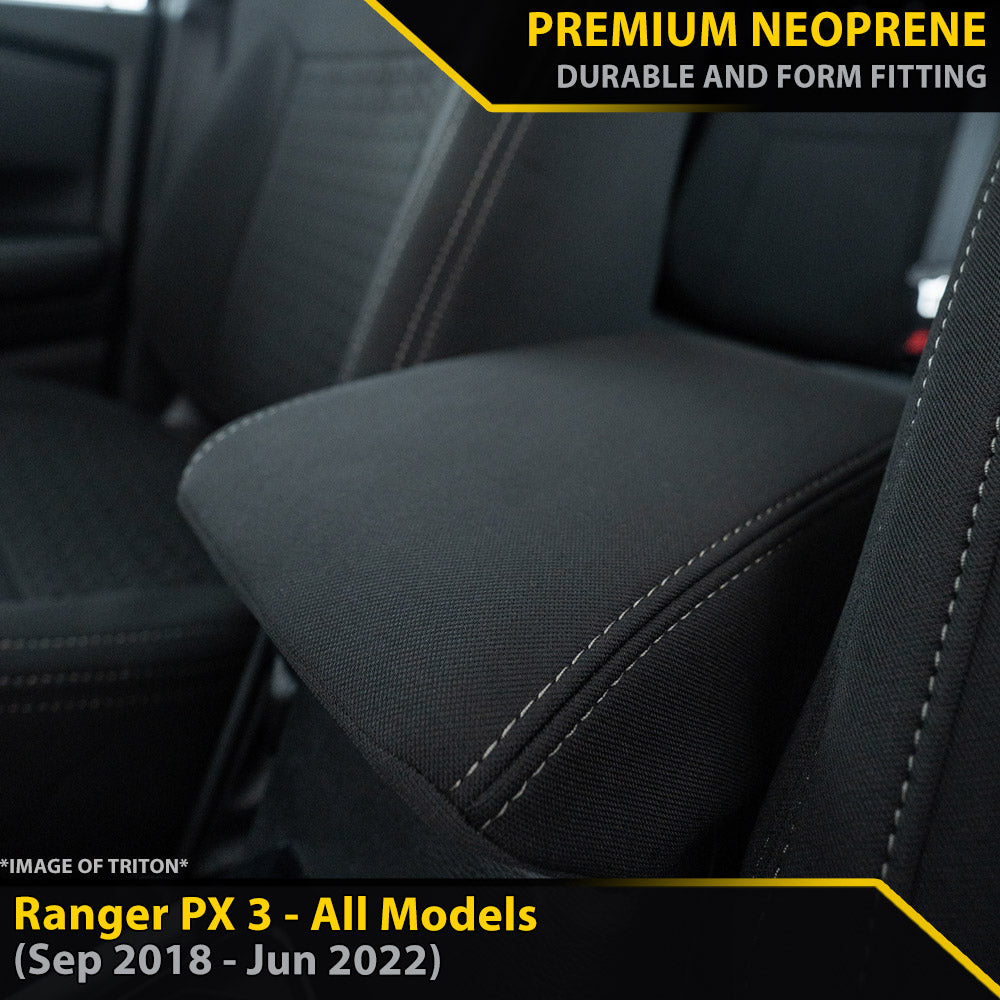 Ford Ranger PX III Premium Neoprene Console Lid (Made to Order)