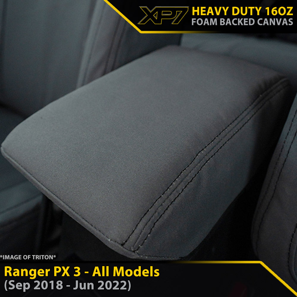 Ford Ranger PX III XP7 Heavy Duty Canvas Console Lid (In Stock)