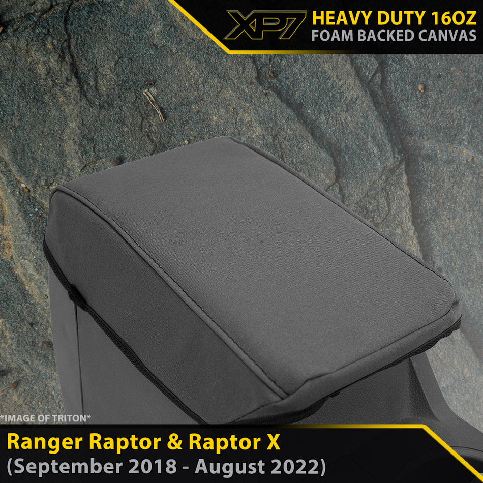 Ford Ranger Raptor PXIII XP7 Heavy Duty Canvas Armrest Console Lid (Made to Order)-Razorback 4x4