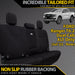 Ford Ranger T6.2 XLT Neoprene Rear Row Seat Covers (Available)-Razorback 4x4