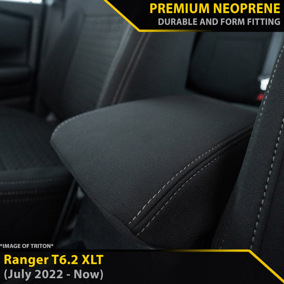 Ford Ranger T6.2 XLT Premium Neoprene Console Lid (Available)-Razorback 4x4