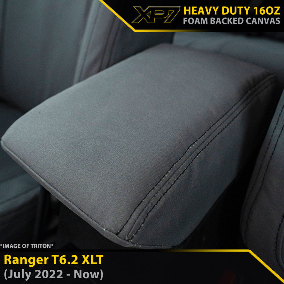 Ford Ranger T6.2 XLT XP7 Heavy Duty Canvas Console Lid (in stock)-Razorback 4x4