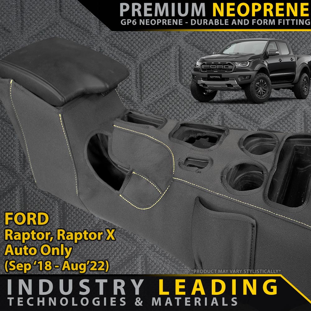 Ford Raptor AUTO Premium Neoprene Console Organiser (Made to order)-Razorback 4x4