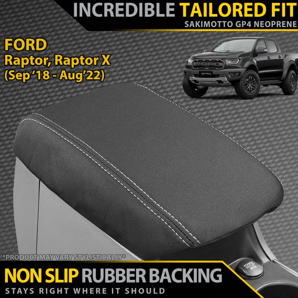 Ford Raptor Neoprene Console Lid (Available)-Razorback 4x4