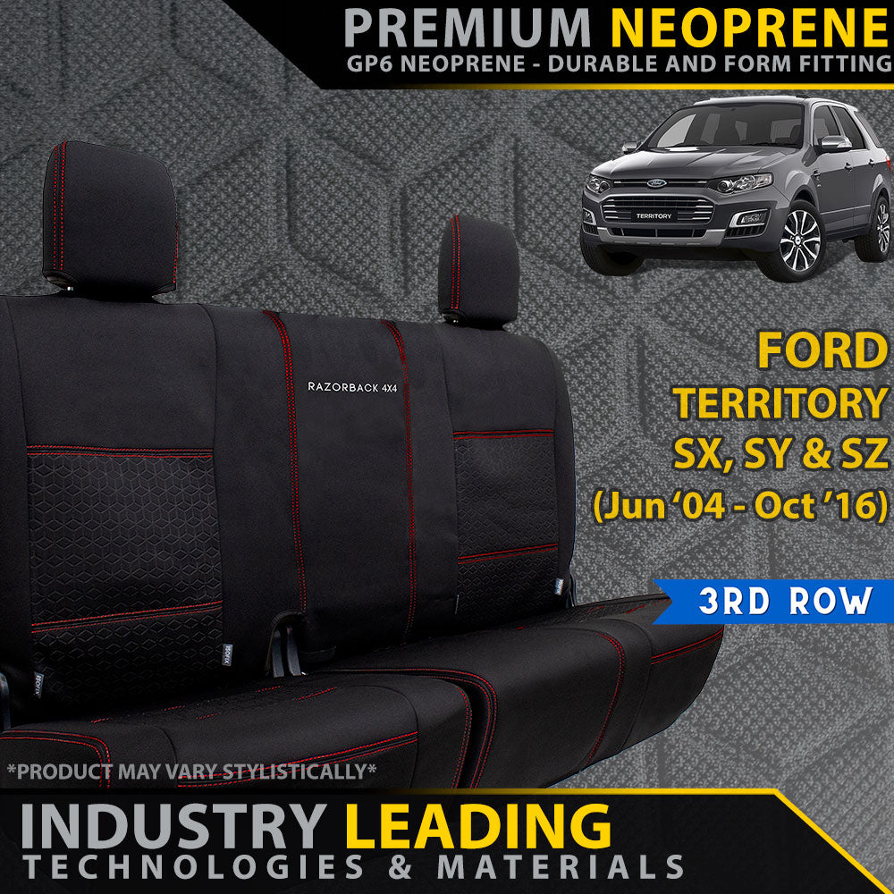 Ford Territory Premium Neoprene 3rd Row Seat Covers (Made to order)-Razorback 4x4