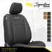 Signature Series Front Seat Cover Black with Charcoal Stitching for Ford Ranger PXII