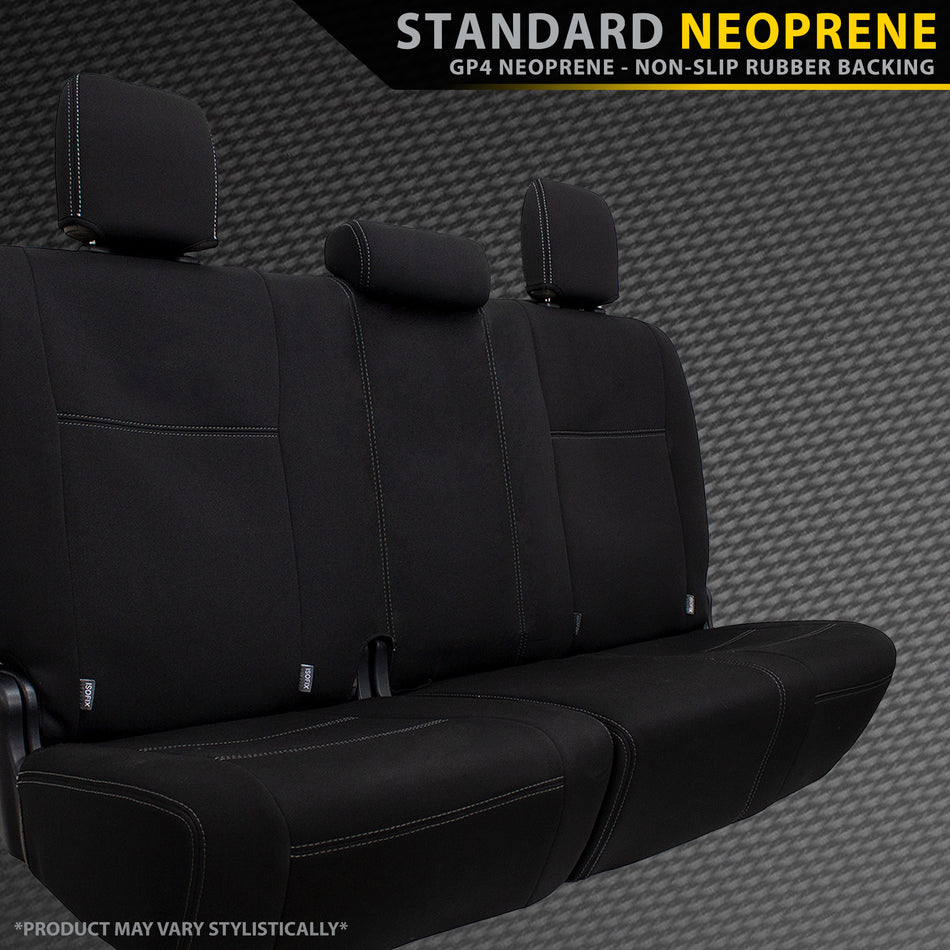 Toyota HiLux 7th Gen - No Logo - GP4 Neoprene Rear Row Seat Covers (In Stock)