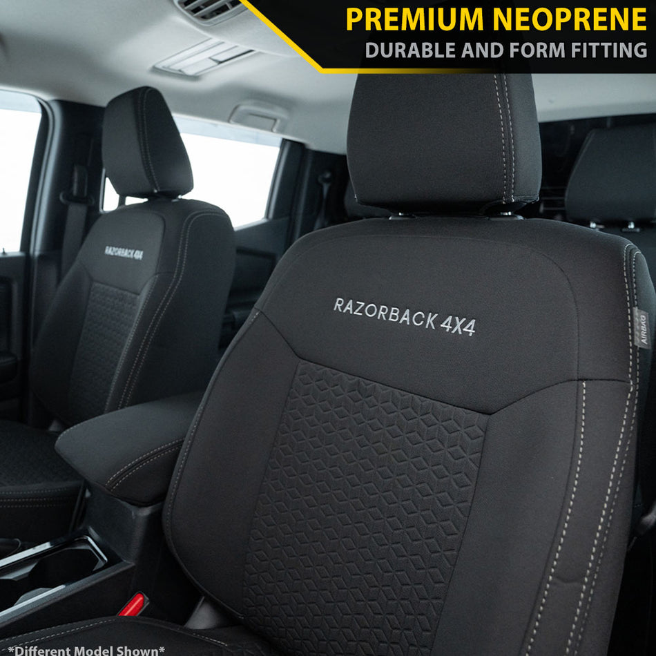 Toyota Landcruiser 79 Series - Single Cab (Oct 2016+) - GP6 Premium Neoprene 2x Front Seat Covers (Made to Order)