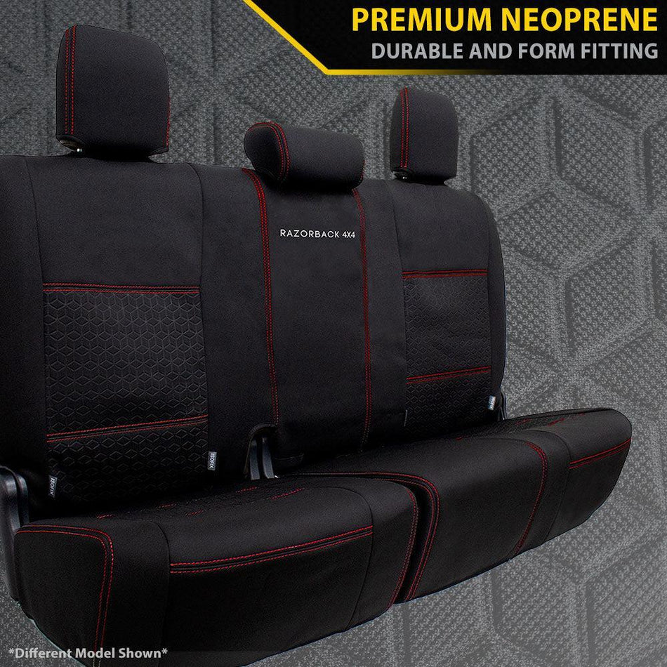 Toyota Landcruiser 76 Series - VDJ76R - GP6 Premium Neoprene Rear Row Seat Covers (Made to Order)