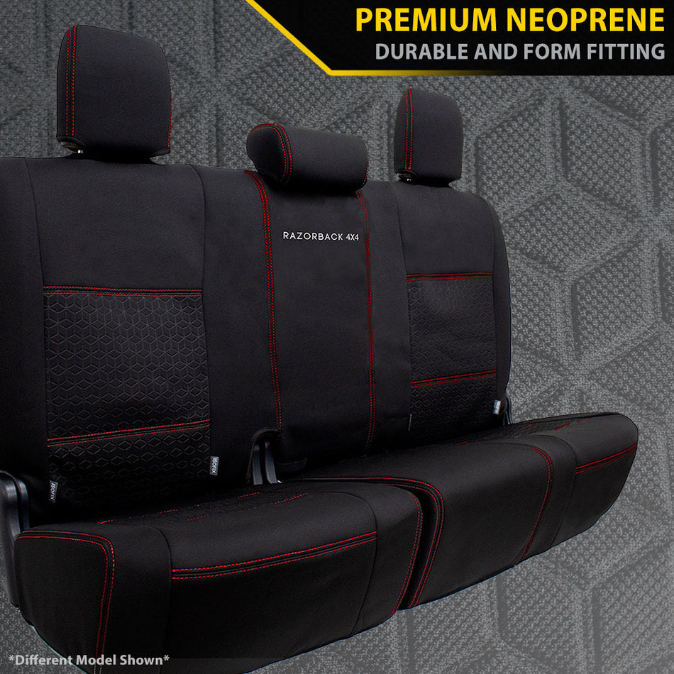 Toyota Landcruiser 76 Series - VDJ76R - GP6 Premium Neoprene Rear Row Seat Covers (Made to Order)