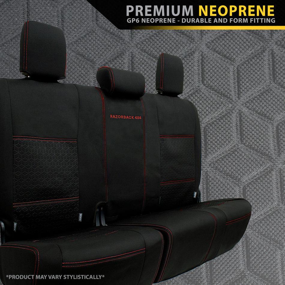 Ford Ranger PX I - GP6 Premium Neoprene Rear Row Seat Covers (Made to Order)