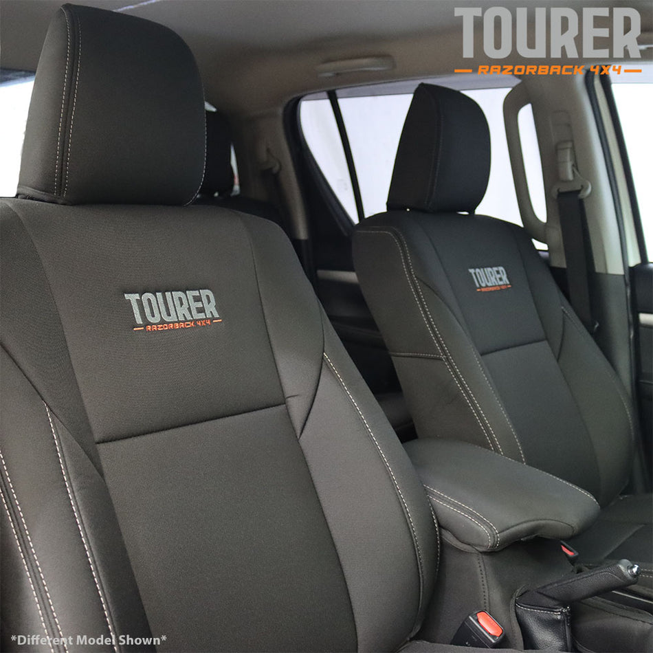 Isuzu D-Max RG - SX - Dual & Space Cab - GP9 Tourer 2x Front Row Seat Covers (Made To Order)