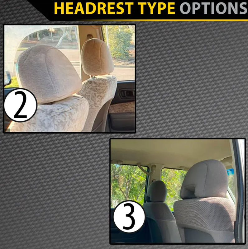 Nissan Patrol GU Y61 Wagon - Series 2 & 3 - ST, ST-L, ST Plus & Ti - GP4 Neoprene 2x Front Seat Covers (In Stock)